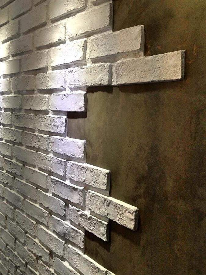 Pure White London Brick Wall Panel
