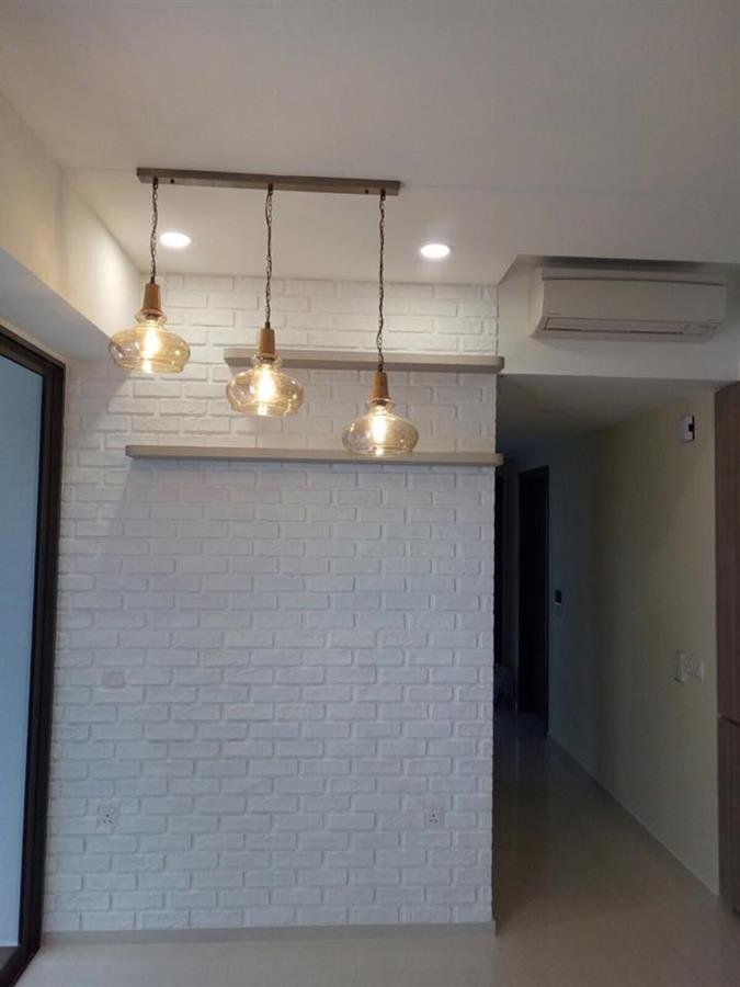 Pure White Village Brick Wall Panel
