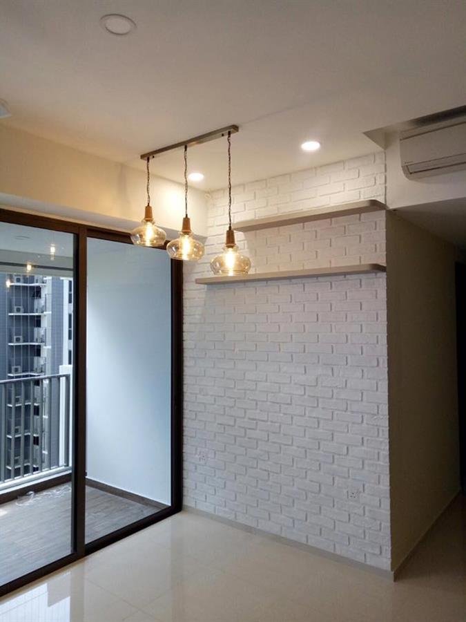 Pure White Village Brick Wall Panel