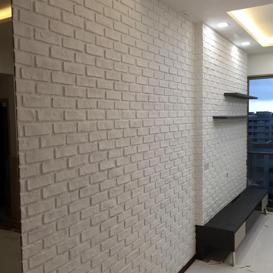 Pure White London Brick Wall Panel