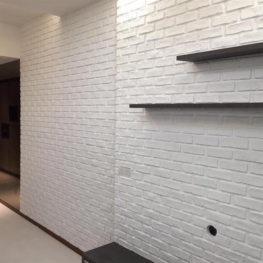 Pure White London Brick Wall Panel
