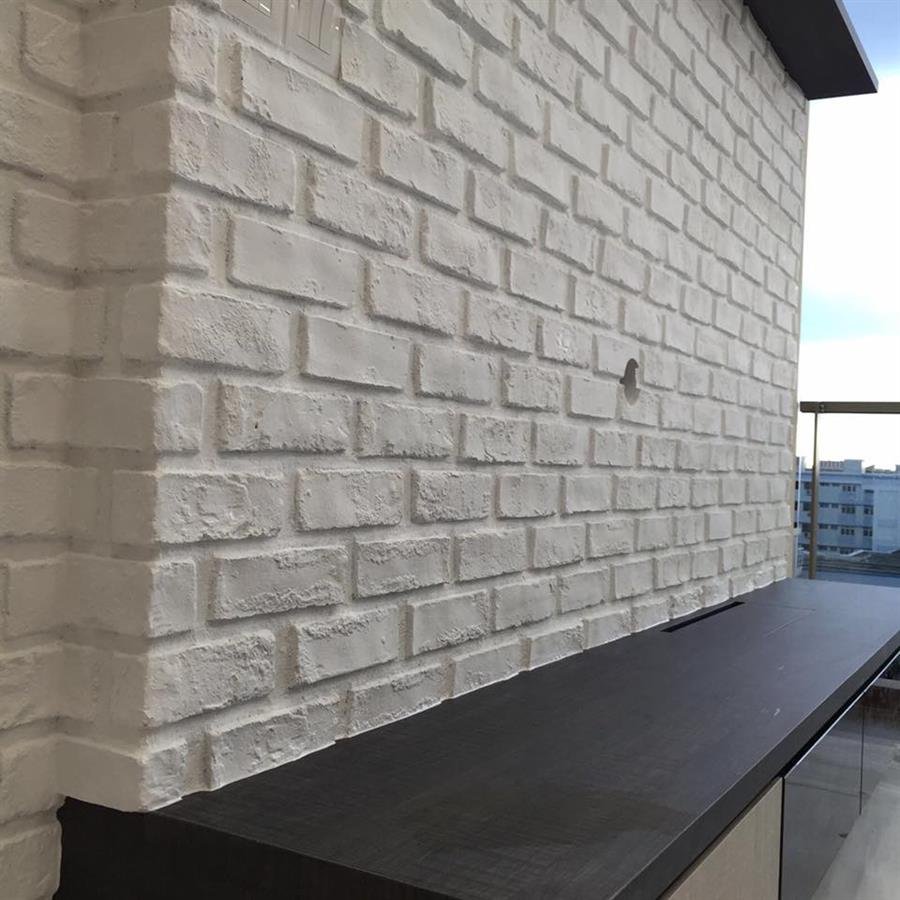 Pure White London Brick Wall Panel