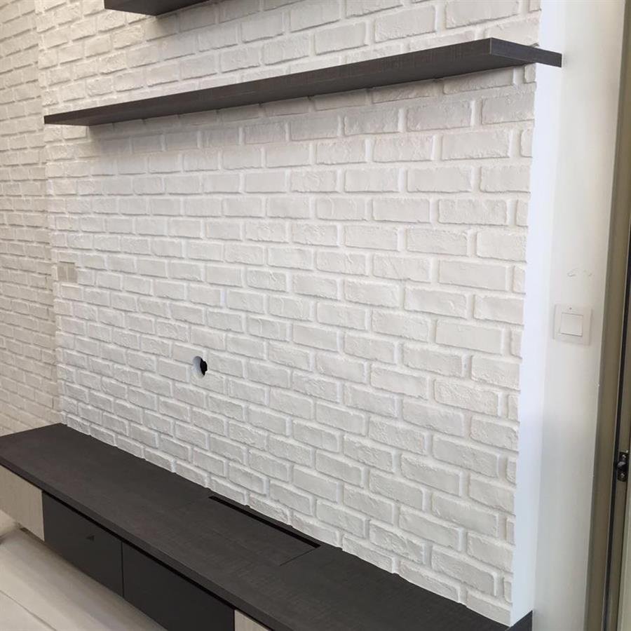 Pure White London Brick Wall Panel