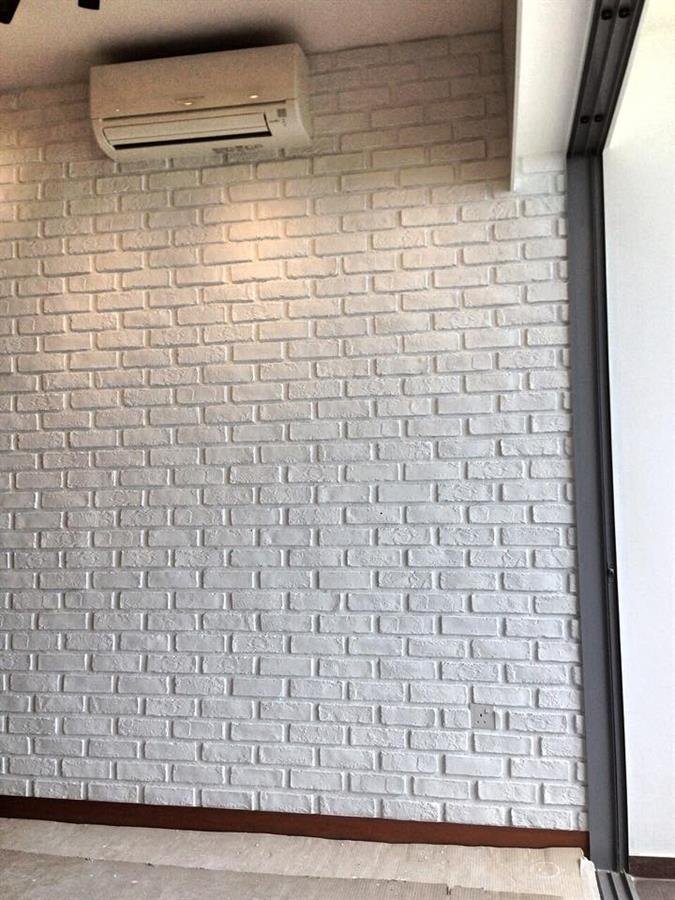 Pure White London Brick Wall Panel