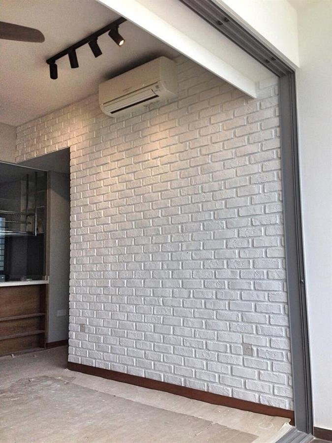 Pure White London Brick Wall Panel