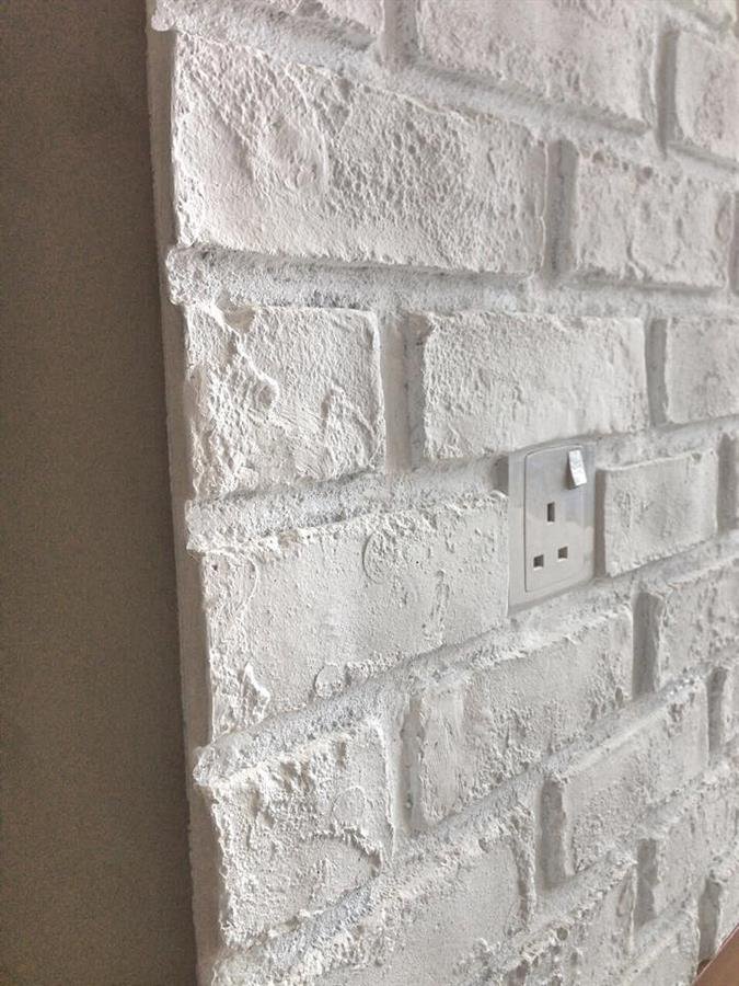 Pure White London Brick Wall Panel