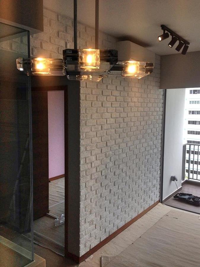 Pure White London Brick Wall Panel