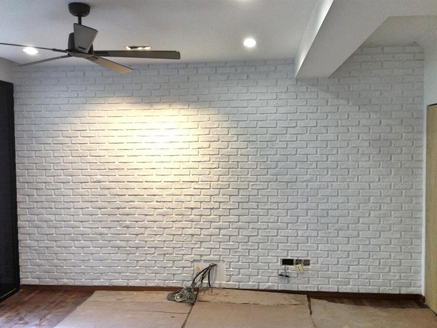 Pure White London Brick Wall Panel