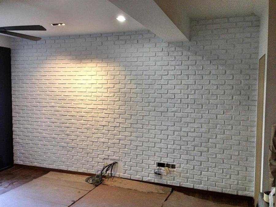 Pure White London Brick Wall Panel