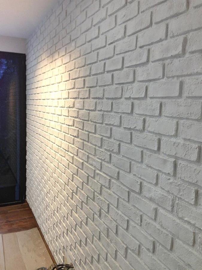 Pure White London Brick Wall Panel