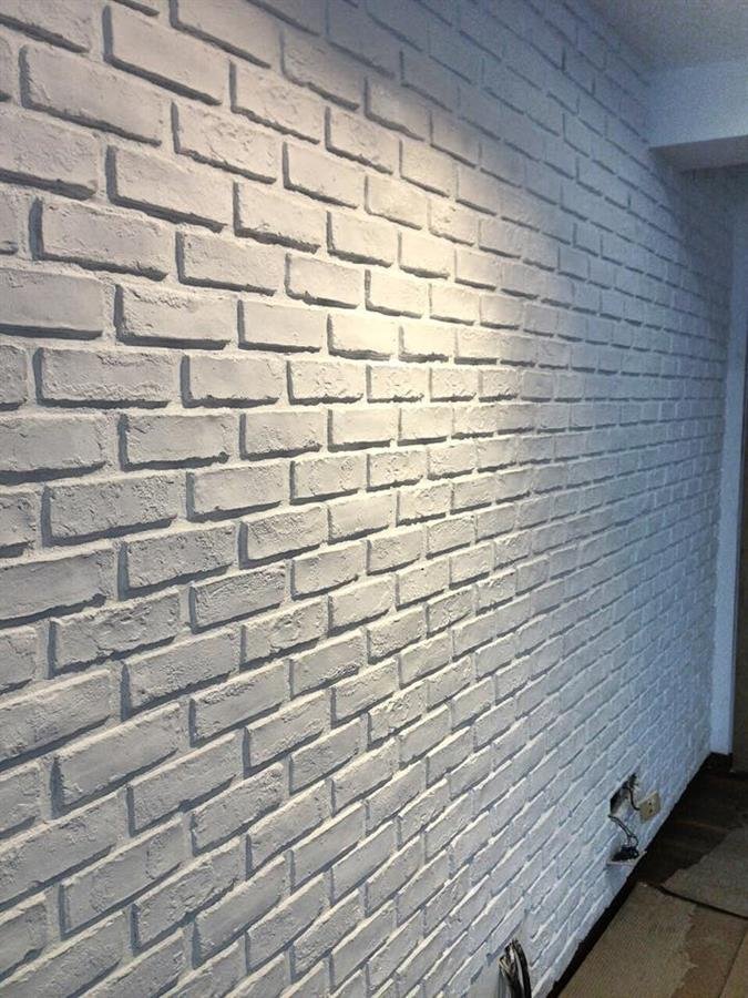 Pure White London Brick Wall Panel