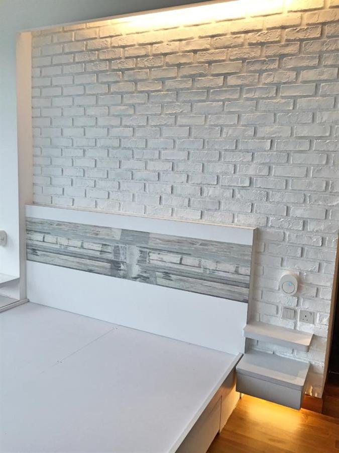 Pure White London Brick Wall Panel