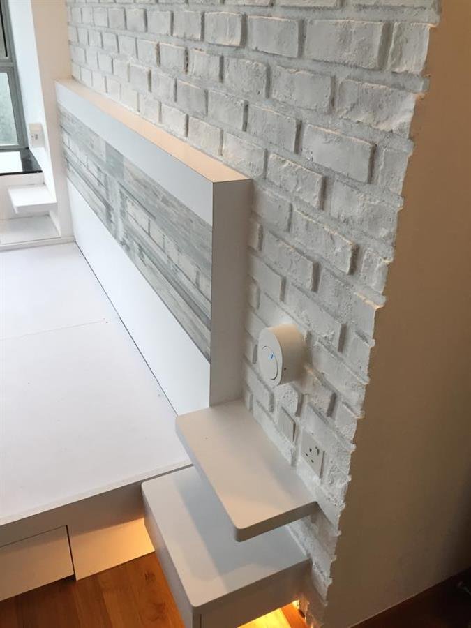Pure White London Brick Wall Panel