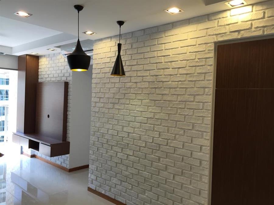 Pure White London Brick Wall Panel