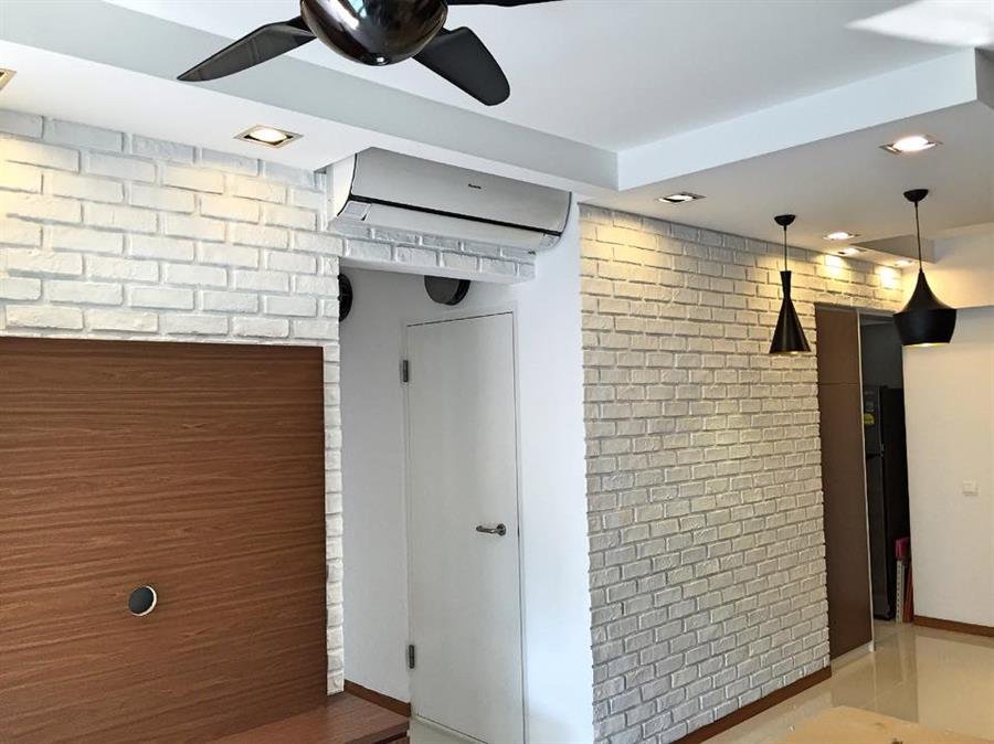 Pure White London Brick Wall Panel