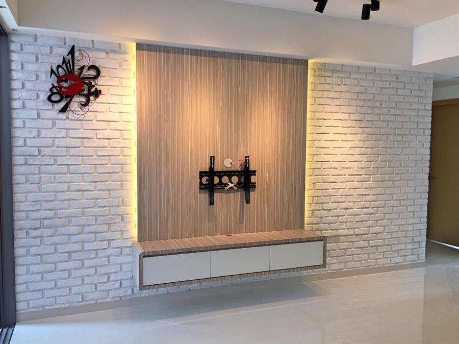 Pure White London Brick Wall Panel