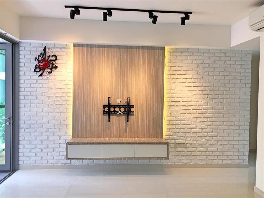Pure White London Brick Wall Panel