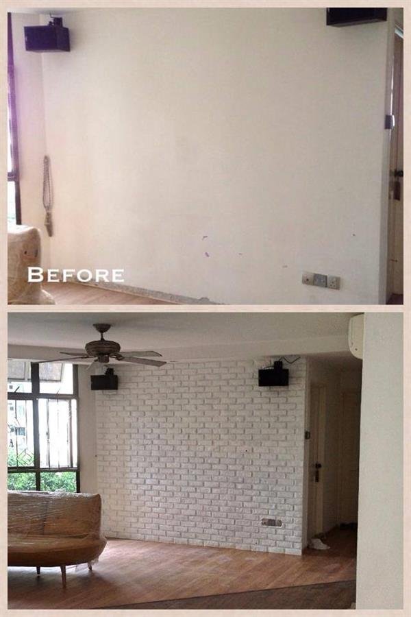Pure White London Brick Wall Panel