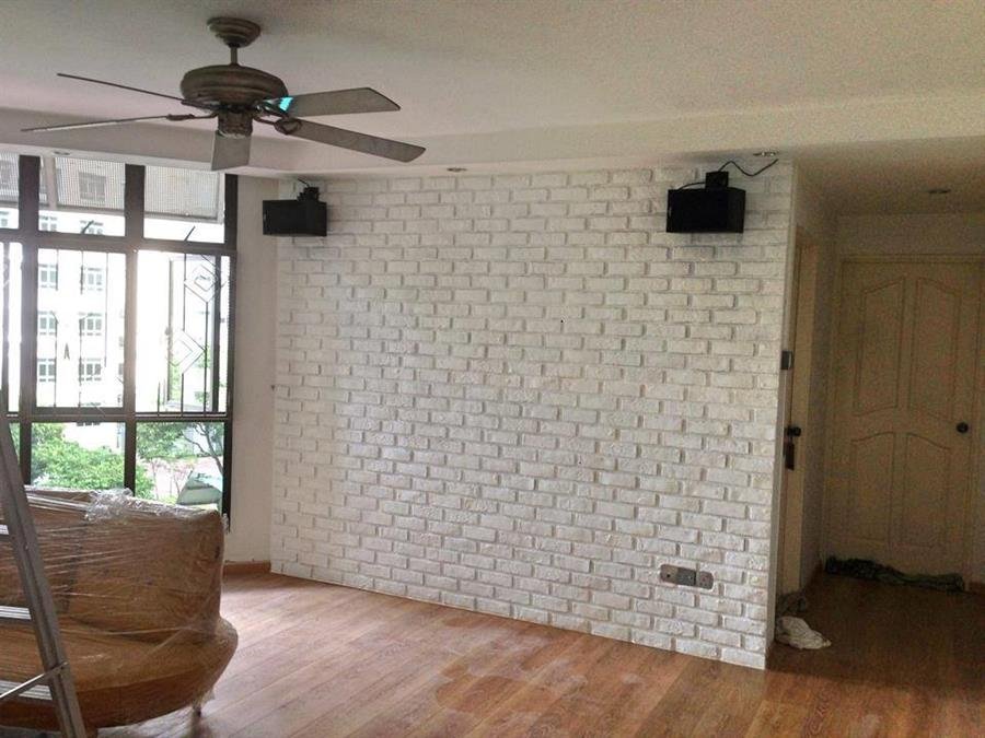 Pure White London Brick Wall Panel