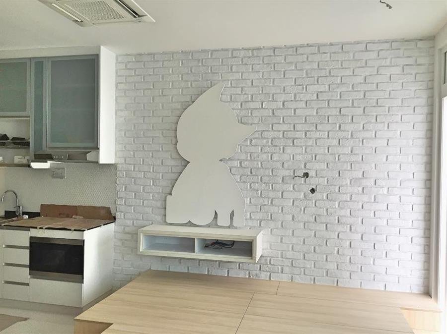 Pure White London Brick Wall Panel