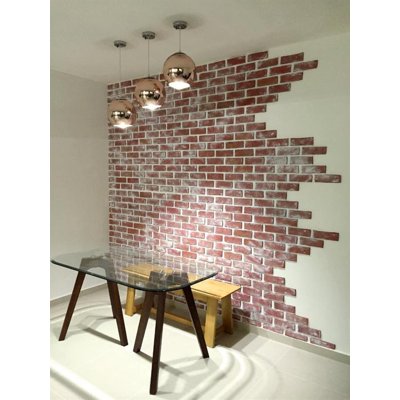 Multi Colour London Brick Wall Panel