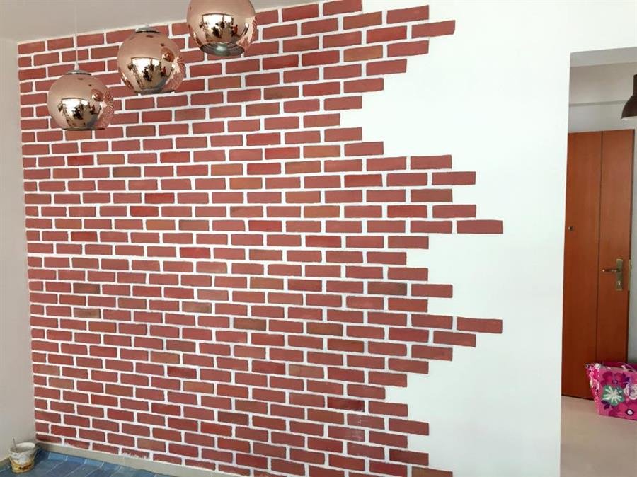 Multi Colour London Brick Wall Panel