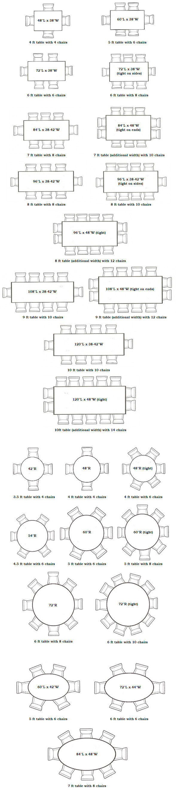 Dining Table Seating Configurations