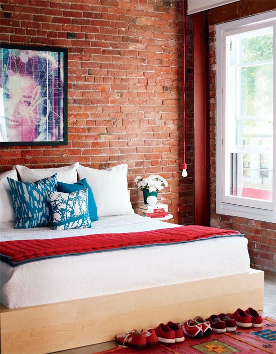 exposed brick wall