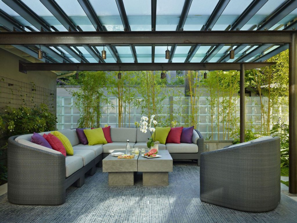 15 easy and beautiful garden cover roof frosted glass roof