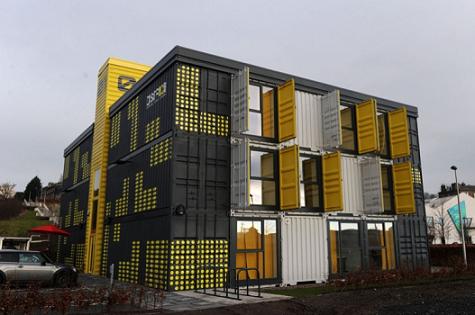 should a container be used as a working office container office multi stories container office